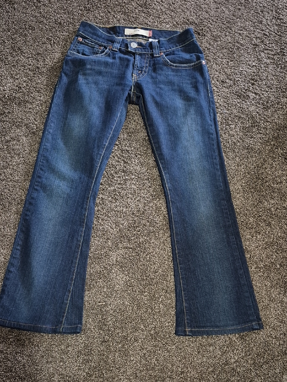 Levi's Womens Low 542 Dark Blue Jeans Size 4 Medium